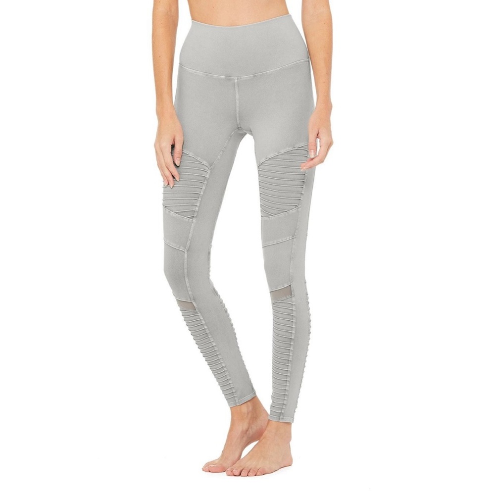 ALO Yoga High-waist Washed Moto Legging